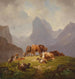 En el prado - Friedrich Voltz — vista de la obra