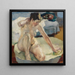 In the Bathtub II - Leo Putz — framed artwork on a wall