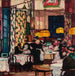 En la sala de té - Josse Goossens — vista de la obra