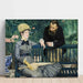 Reproducción del cuadro En el invernadero - Edouard Manet