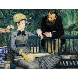 Dans la serre - Edouard Manet | Reproduction Tableau Décoration murale affiche copie
