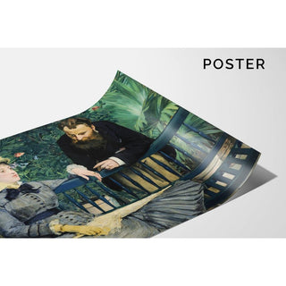 Dans la serre - Edouard Manet | Reproduction Tableau Décoration murale affiche copie