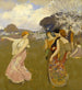 Danza de primavera - Arthur F Mathews — vista de la obra