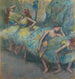 Reproducción del cuadro Bailarines de ballet en los bastidores - Edgar Degas