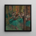 Bailarines rosa y verde - Edgar Degas — cuadro enmarcado en la pared
