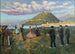 the Basque celebration dance at El Antiguo, San Sebastián - Darío de Regoyos — artwork view