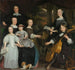 David Leeuw con su familia - Abraham Lambertsz van den Tempel — vista de la obra