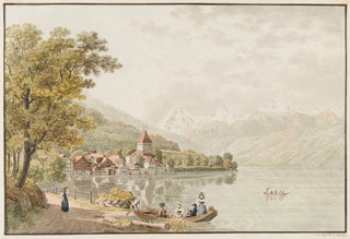 David Alois Schmid - Ansicht Oberhofens am Thunersee.webp