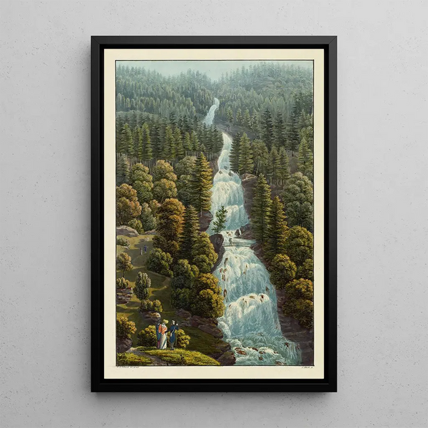 Le Giessbach - David Alois Schmid — framed artwork on a wall