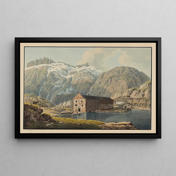 L'Hospice de la Grimsel - David Alois Schmid — framed artwork on a wall