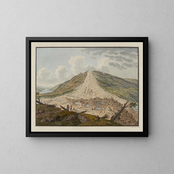Vista de la montaña del Spitzebühl en el cantón de Schwytz - David Alois Schmid — cuadro enmarcado en la pared
