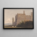 Abbey of Battle, Sussex - David Cox — framed artwork on a wall