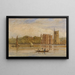 En barco frente al palacio de Lambeth, Londres - David Cox — cuadro enmarcado en la pared