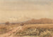 Cavalier sur un chemin près du château de Bolsover, Derbyshire - David Cox — vista de la obra