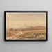 Cavalier sur un chemin près du château de Bolsover, Derbyshire - David Cox — cuadro enmarcado en la pared