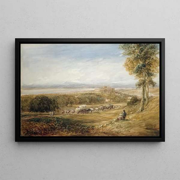 Lancaster, paz y guerra - David Cox — cuadro enmarcado en la pared