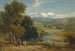 paisaje con vista lejana de la abadía de Bolton, Yorkshire y el río Wharfe - David Cox — vista de la obra