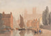 Catedral de Lincoln desde Brayford Pool - David Cox — vista de la obra