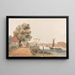 Millbank - David Cox — cuadro enmarcado en la pared