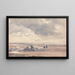 Sur les sables de Lancaster à marée basse - David Cox — framed artwork on a wall
