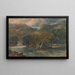On the Conway River, North Wales - David Cox — framed artwork on a wall