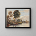 sobre el Támesis - David Cox — cuadro enmarcado en la pared