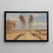 L'avenue de los álamos según Hobbema - David Cox — cuadro enmarcado en la pared