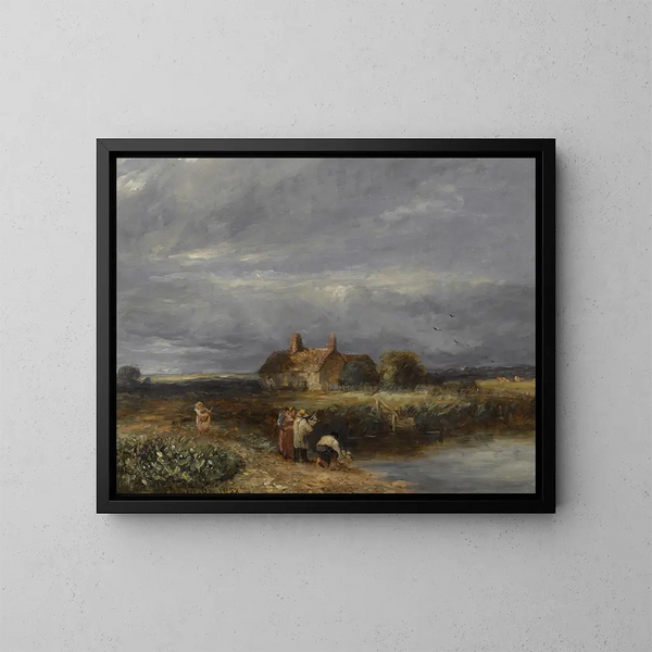 Los jóvenes marineros - David Cox — cuadro enmarcado en la pared