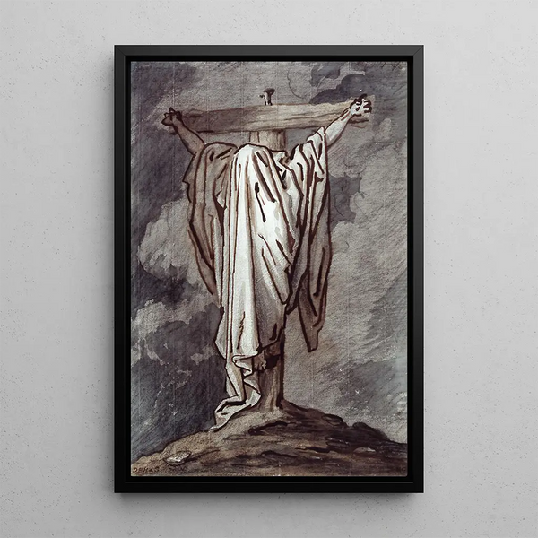 David Humbert de Superville - The crucified Christ covered by a veil.webp