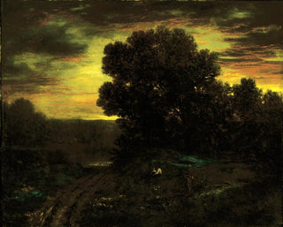 David Johnson - River Landscape at Sunset.webp