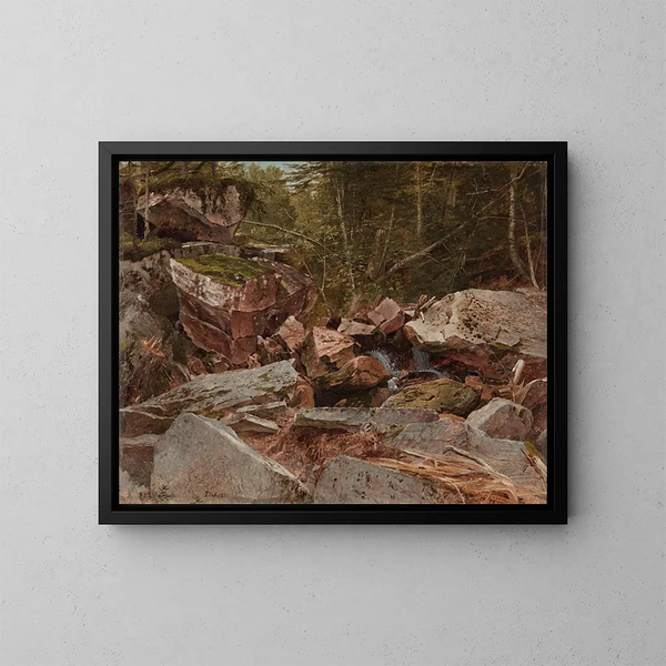 Estudio de North Conway, New Hampshire - David Johnson — cuadro enmarcado en la pared