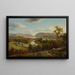 Vista de New Windsor, río Hudson - David Johnson — cuadro enmarcado en la pared