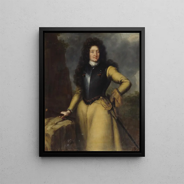 Man standing - David Klöcker Ehrenstrahl — framed artwork on a wall