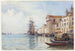 El canal de la Giudecca con barcos cerca de la iglesia de los Gesuati - David Law — vista de la obra
