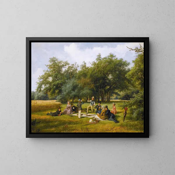 El Picnic - David Monies — cuadro enmarcado en la pared