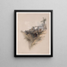 A Persian wheel used to raise water from the Nile - David Roberts — framed artwork on a wall