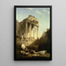 Baalbek Ruinas del Templo de Bacchus - David Roberts — cuadro enmarcado en la pared