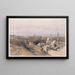 El Cairo visto desde el oeste - David Roberts — cuadro enmarcado en la pared