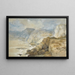 Cap Blanc, Líbano - David Roberts — cuadro enmarcado en la pared