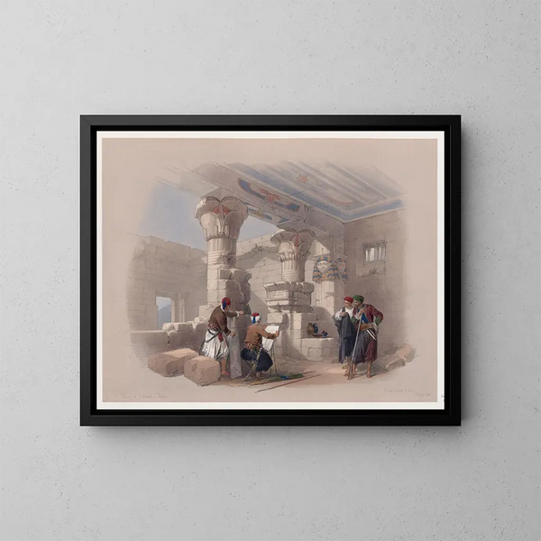 Dayr el-Medina, Thèbes - David Roberts — framed artwork on a wall