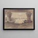 Sous le portique du temple d'Edfou, Haute-Égypte - David Roberts — framed artwork on a wall