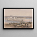 General view of Philae Island Nubia November 18, 1838 - David Roberts — framed artwork on a wall
