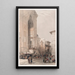 Gran entrada de la mezquita del sultán Hassan - David Roberts — cuadro enmarcado en la pared