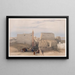 Gran entrada del templo de Luxor - David Roberts — cuadro enmarcado en la pared