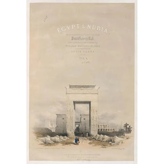 David Roberts - Great gateway leading to the Temple of Karnac Karnak Thebes Title vignette vol 2.webp