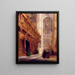 Chapel of King's College Cambridge - David Roberts — framed artwork on a wall
