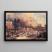 London, the destruction of a city - David Roberts — framed artwork on a wall