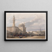 Mosque of Sultan Hassan from Rumeyleh Square - David Roberts — framed artwork on a wall