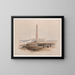 Obelisk of Alexandria commonly called Cleopatra's Needle - David Roberts — framed artwork on a wall
