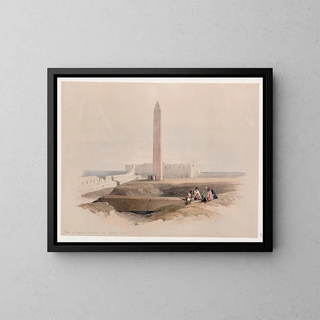 David Roberts - Obelisk at Alexandria commonly called Cleopatras needle.webp